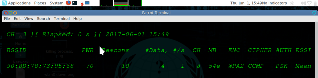 airodump-ng wlan0