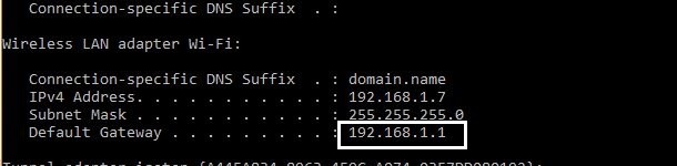 find router login page using window operating system 