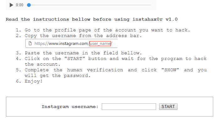 username verification paste typed