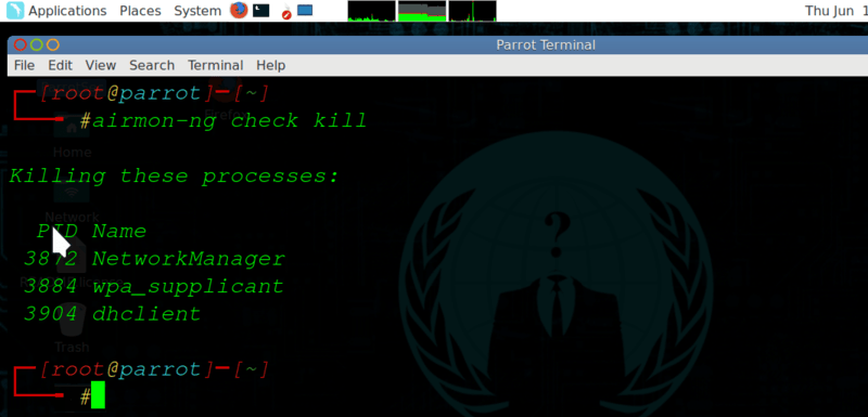 airmon-ng check kill