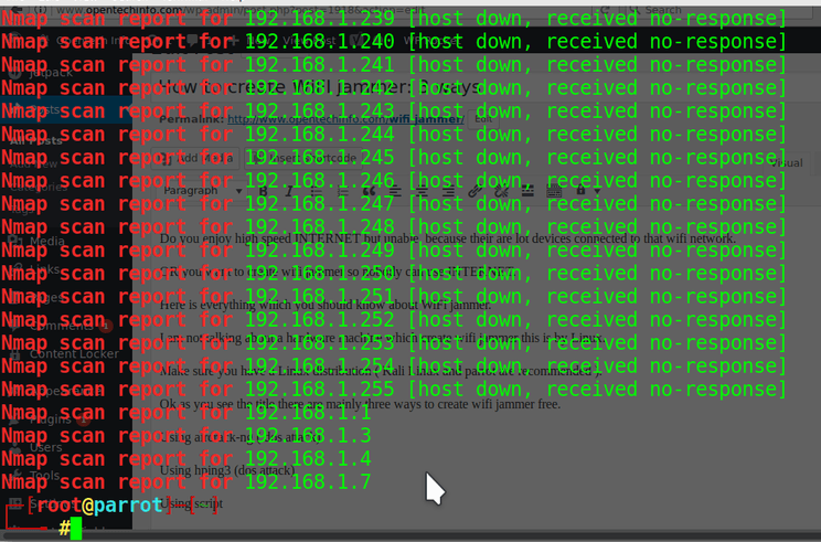 host that up scanned by nmap