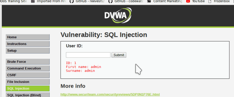 sql injection