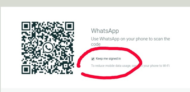 whatsapp web hacking: keep me signed in