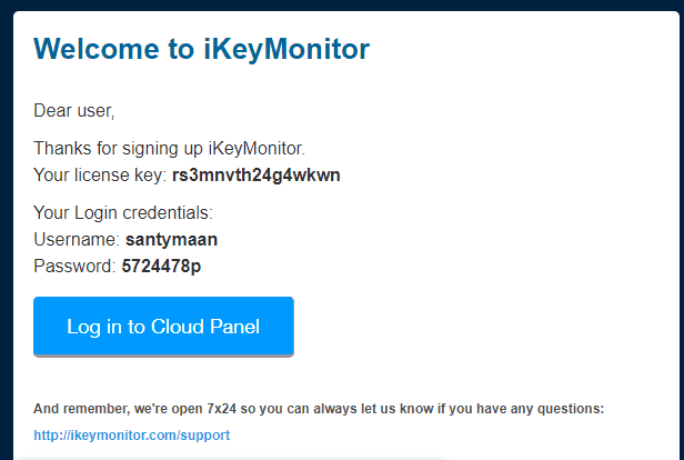 email from ikeymonitor