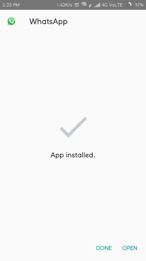 gbwhatsapp have installed successfully 