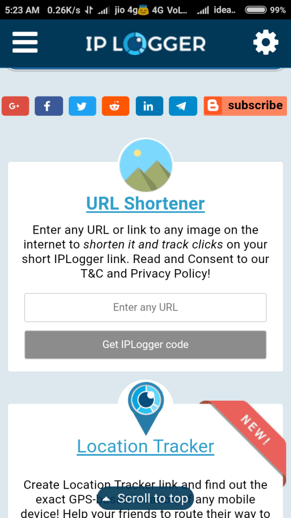 iplogger website