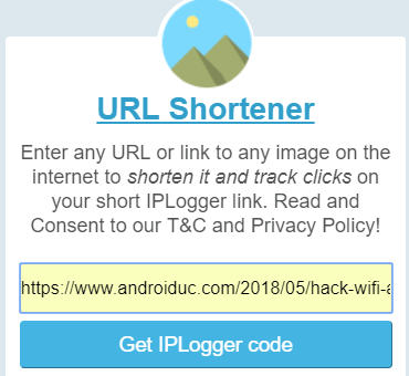url shorting by iplogger