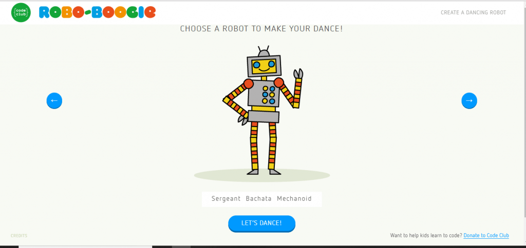 dancing robot