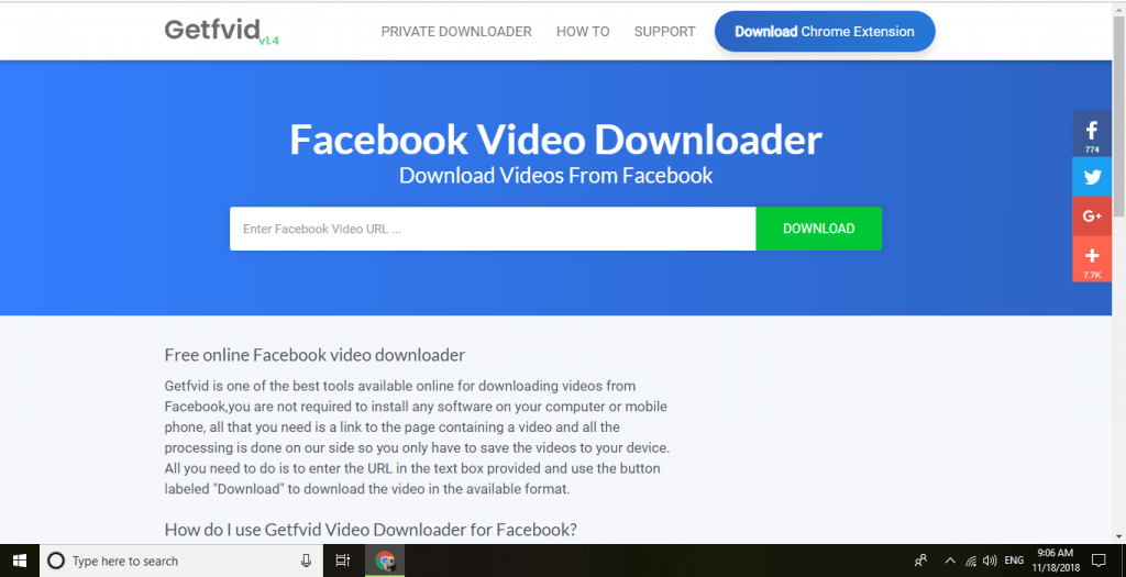 facebook video download