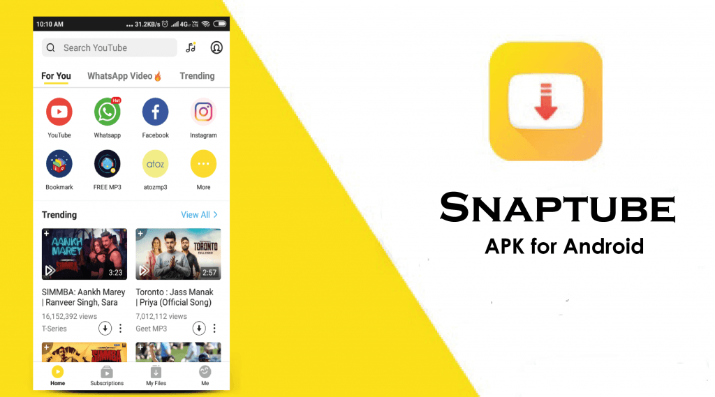 snaptube app for android download free: Best android downloader