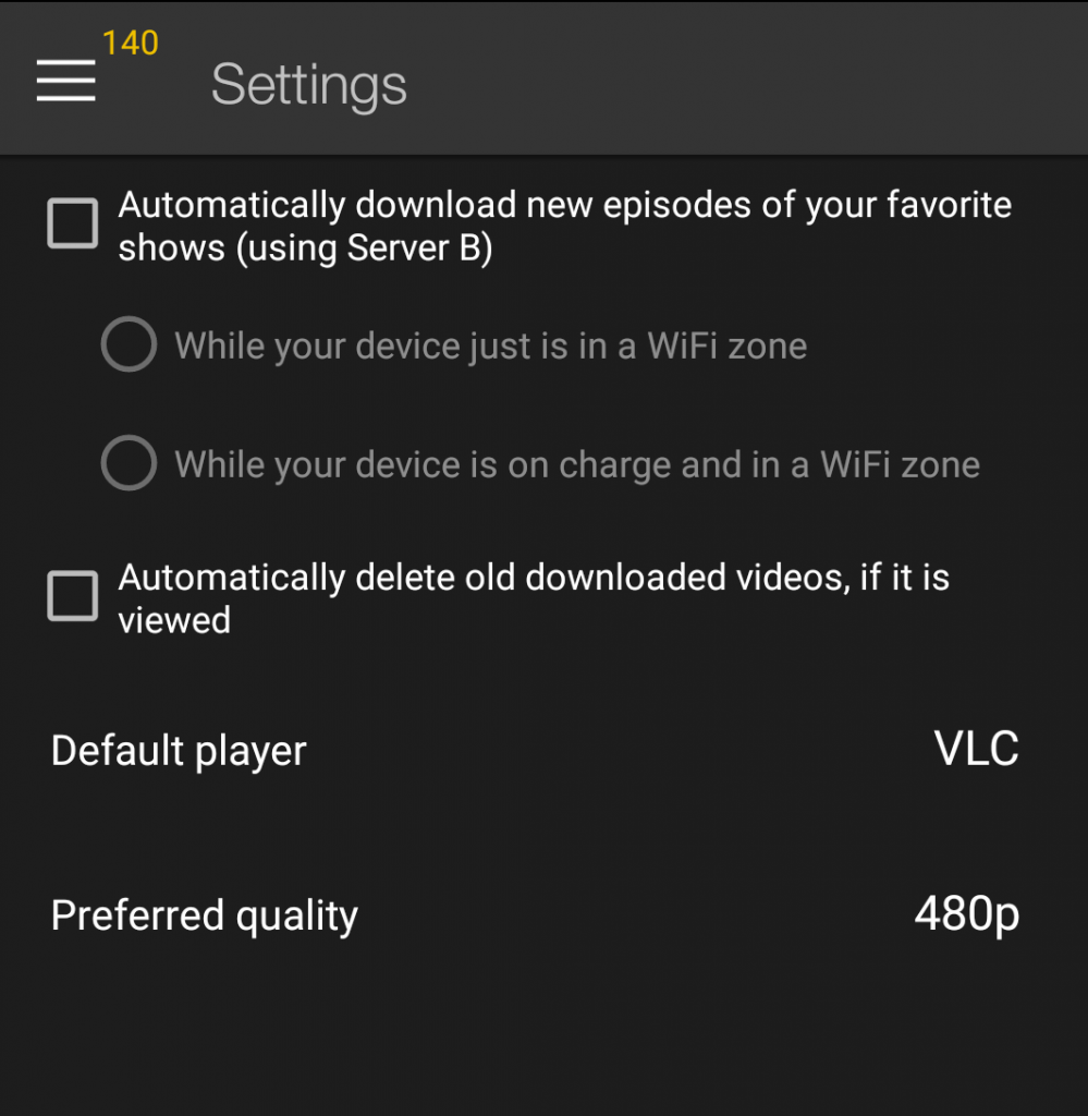 how to change default video player android