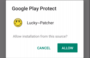 play protect popup